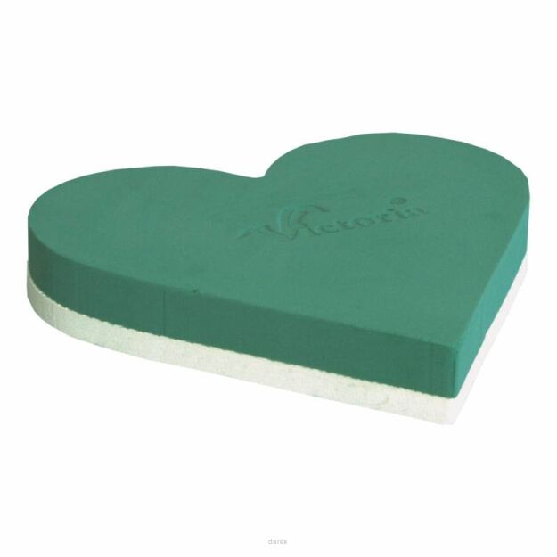 Serce, gąbka florystyczna na styrodurze pełne